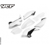 Set plastik YCF Pilot/SM 2018, Factory 2017-18 bele barve